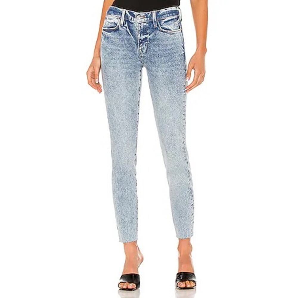 Frame Le High Skinny Stretch Denim Jeans Lombard Blue Size 29